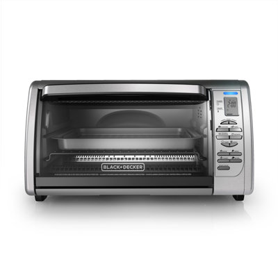 Four grille-pain à convection de comptoir Black + Decker, 8 fonctions de cuisson à une touche, acier inoxydable