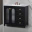 Meuble-lavabo 36 po avec deux portes à fermeture douce, tablettes réglables-105245145