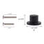 ROUS Hardware Mid-Century Modern Aluminum Round Cabinet Knob,Charcoal (Black) 1-Count-90840664