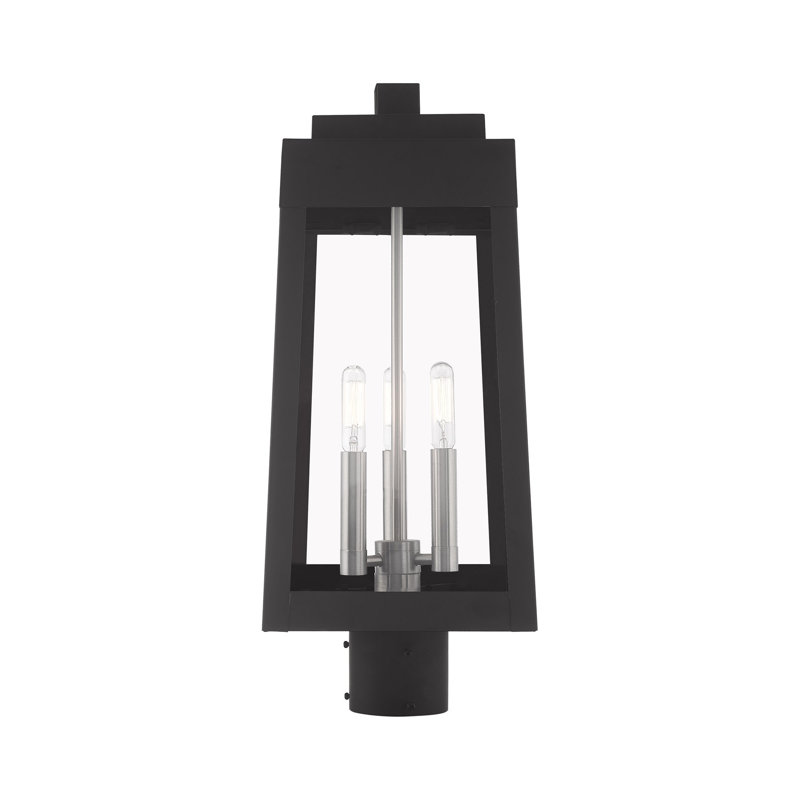 Tête de lanterne câblée 1 lumière Antionetta, Noir, H 20,37 po x l 8,25 po x P 8,25 po