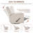 Azizi 33" Wide Modern Chenille Swivel Glider-1233698470