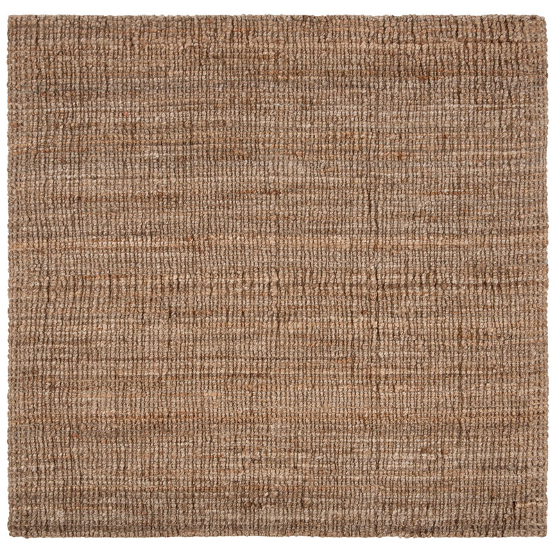 Alda Jute Natural / Gray Area Rug, Square 4'