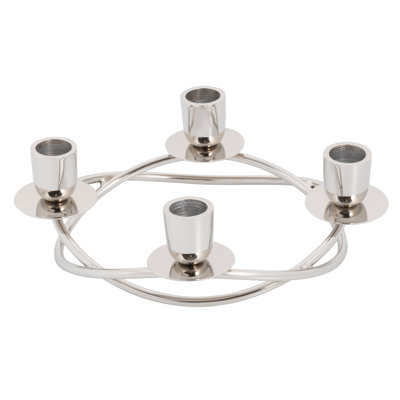 3'' H Stainless Steel Tabletop Candelabra