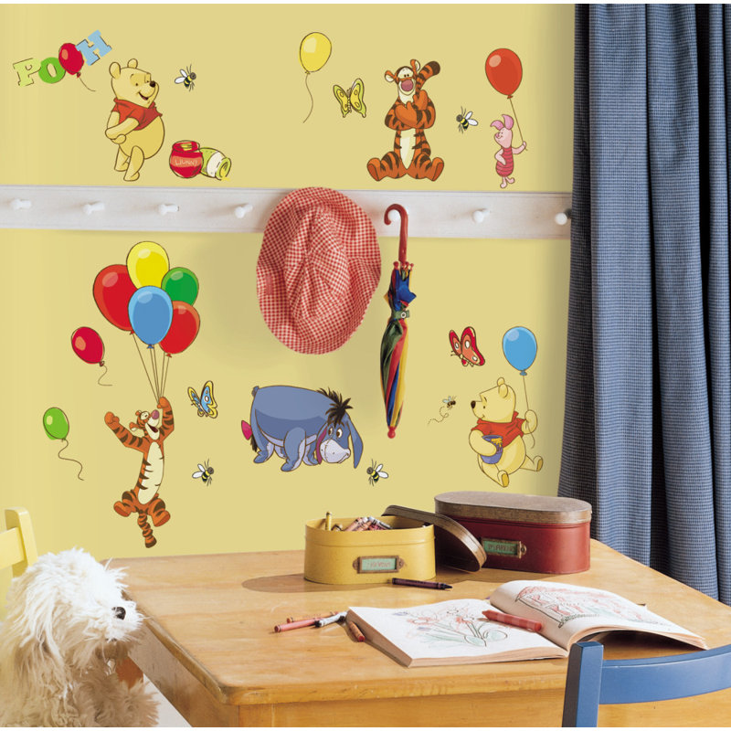 Décalcomanie murale pooh et amis