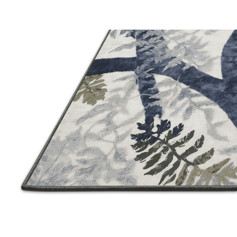Silky Soft Plush Gray Area Rug, Square 6'
