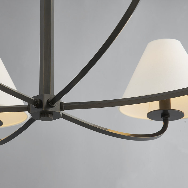 Stacey 6 Light Chandelier by Becki Owens for Hudson Valley Lighting, Old Bronze