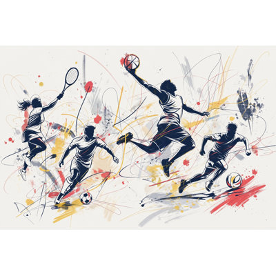 Sports Wallpaper Athletes Modern Wall Mural