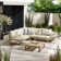 Giyana 6 Person Solid Wood Outdoor Convarsation Set With Coffee Table - Lounge For Modern Garden