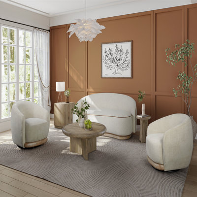 Chaise pivotante en bois