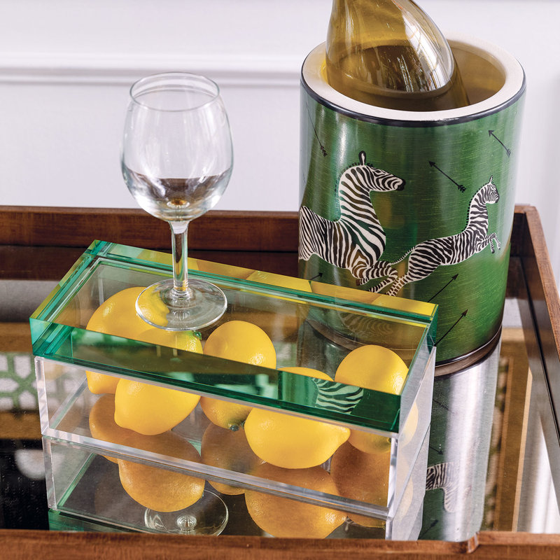 Glencoe Food Storage Container, Green/Clear