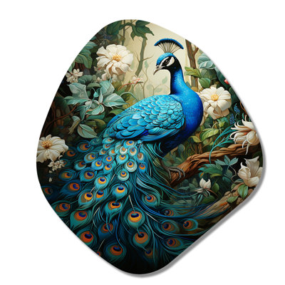 Tarasha - Peacock Nebula Shape Metal Wall Sculpture