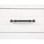 Table de chevet 2 tiroirs Vintage White avec double USB