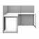 Easy Office L-Shaped 2 Person Benching Workstation with Cable Management
