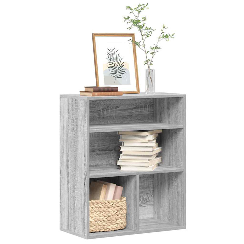 Shivin 71.5cm H x 60cm W Bookcase, Grey Sonoma
