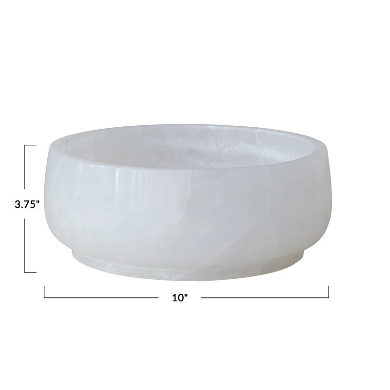 Round Alabaster Bowl