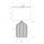Lighting, H 23 po, lampe de table, abat-jour ivoire / crème, moderne-1619750963