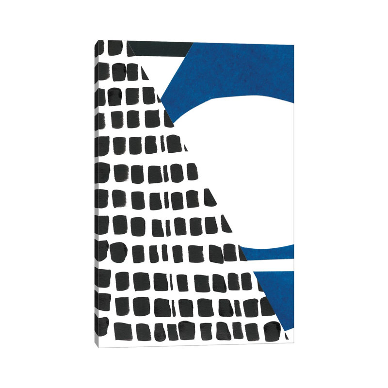 Memphis In Blue I by Renée Stramel - Wrapped Canvas Print, 101.6 cm H x 66.04 cm W x 1.91 cm D