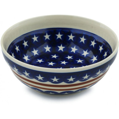 Polish Pottery Stoneware 19 oz Salad Bowl