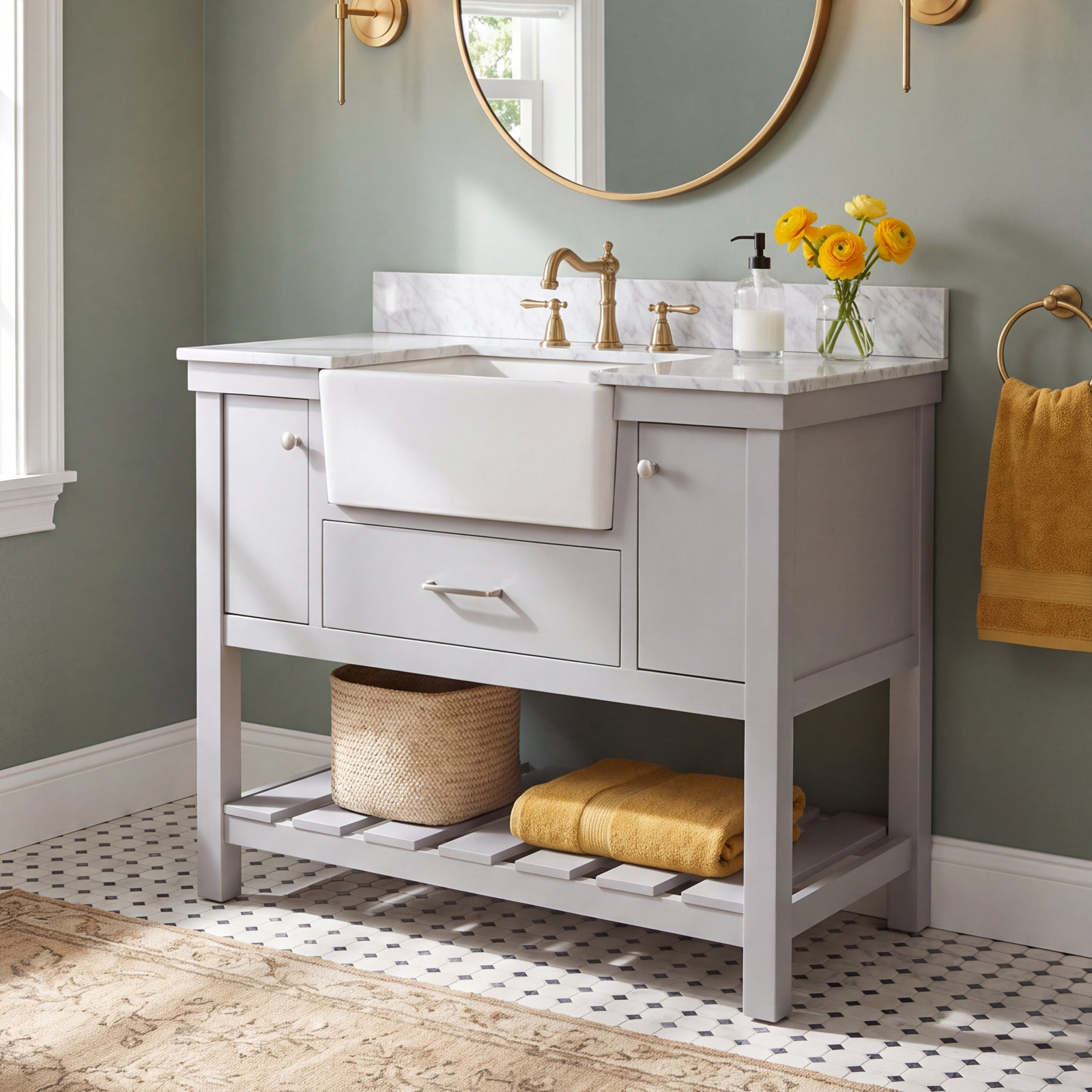 Pelaghia 42 " Single Bathroom Vanity, Gray