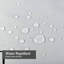Rideau de douche blanc imperméable, rideaux de douche pour la salle de bain avec 12 crochets-1949120022