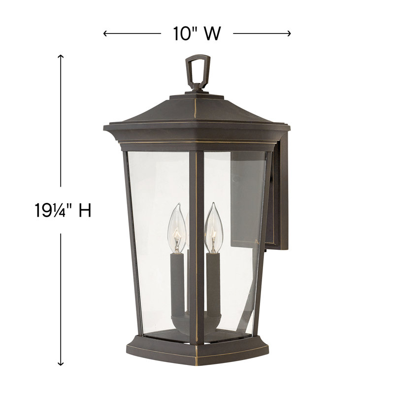 Bromley 3-Light Outdoor Wall Lantern, Oil Rubbed Bronze
