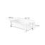 Table basse rectangulaire SLATE