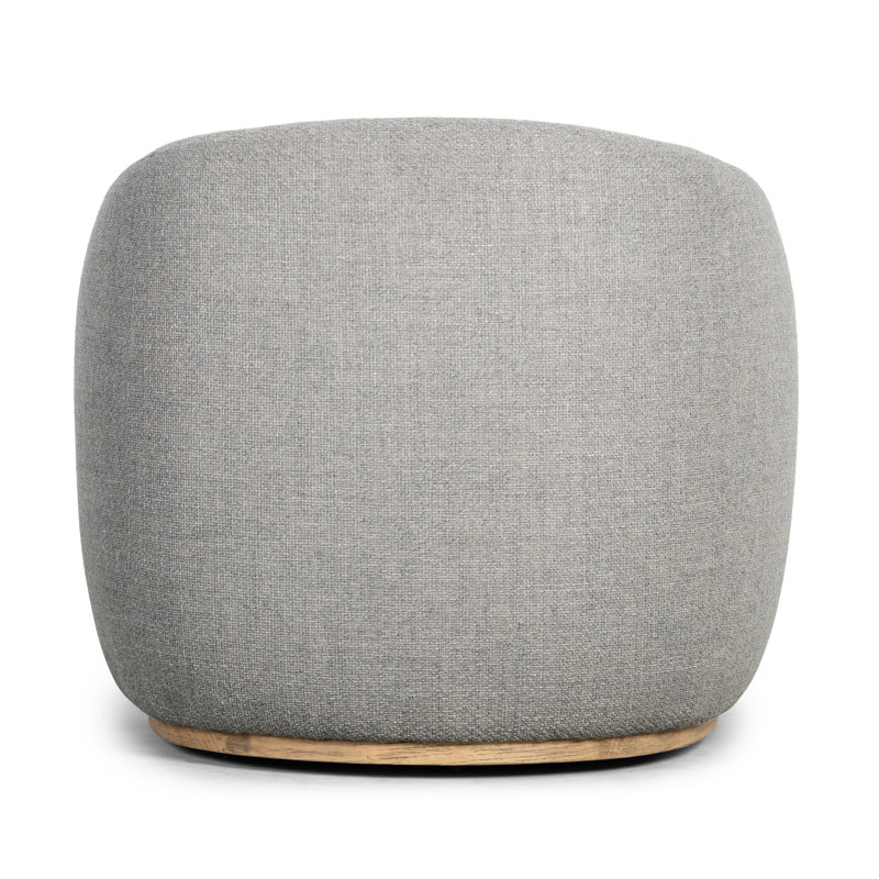 Sandie Swivel Lounge Chair, Gibson Silver