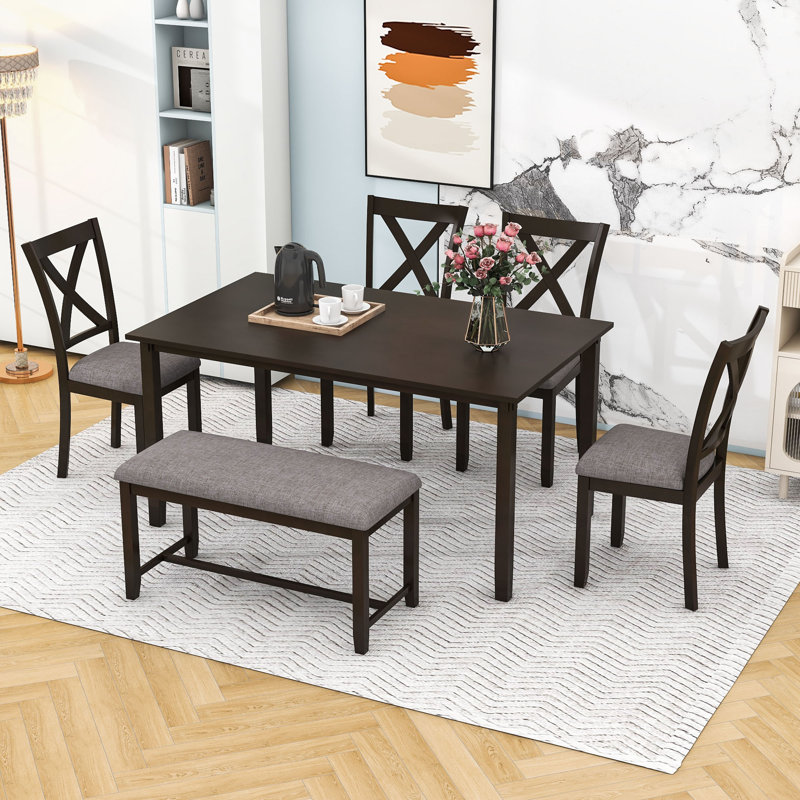 Ensemble repas pour 6 personnes Deshana, Espresso