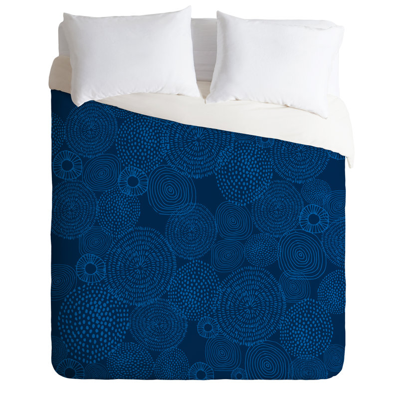 Ensemble de housse de couette Circles I, Housse de couette pour très grand lit et 2 très 