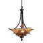 Luminaire suspendu bol simple 3 lumières Soukaina
