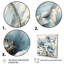 Vibrant bleu blanc pivoine I - pivoines, art mural-88545337-88545338