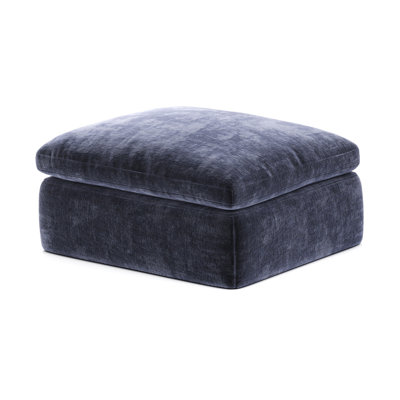 Boneless Sofa Ottoman, High-Density Boneless Compression Foam, Navy