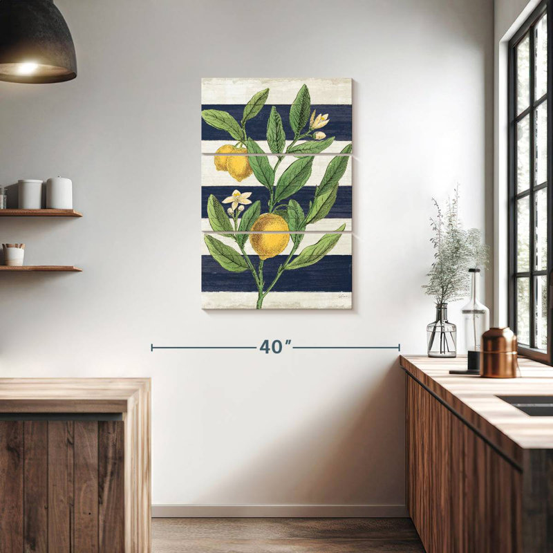Yarlin classique agrume bleu marine sans mots, H 38 po x l 24 po