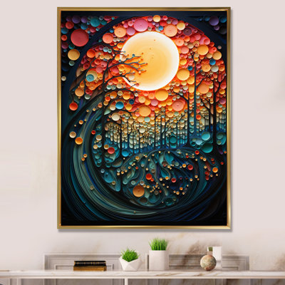 Arbre rigide Sublime arbre symétrique I - décoration murale abstraite FL72665