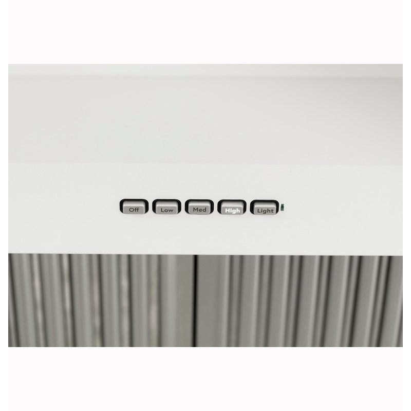 Hotte de style commercial 36 po, Blanc mat