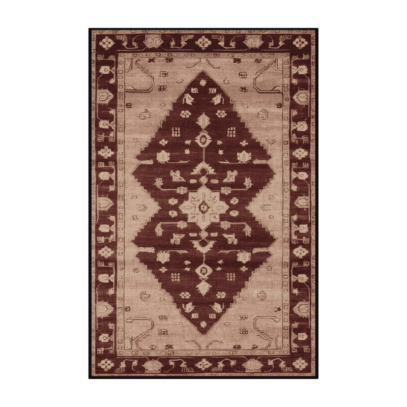 Machine Washable Overdyed Black Area Rug, Rectangle 2' x 3'