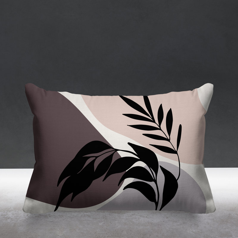 Coussin décoratif intérieur / extérieur Boho, Mauve