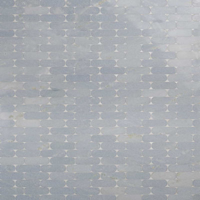 Norway 2x6 Polished Marble and Pearl Waterjet Mosaic Tile