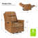 Electric Genuine Leather Power Recliner with Nailhead Trims Built-in USB Port