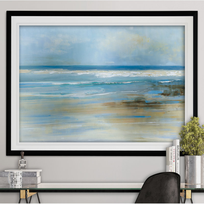 Océan breeze, Cadre noir, H 26 po x l 36 po x P 1,5 po