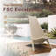 Fauteuil relax en bois d'acacia, finition teck-117472902