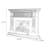 Nut-Brown Solid + Manufactured Wood Electric Fireplace