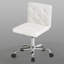 Chaise de bureau blanche sans accoudoirs Lavdi-1546707228