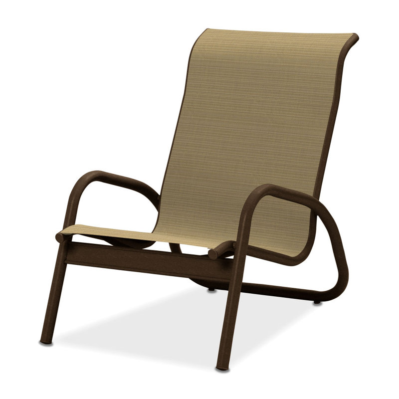 Gardenella Patio Chair, Bailey Sand Stripe Sunbrella®, Kona