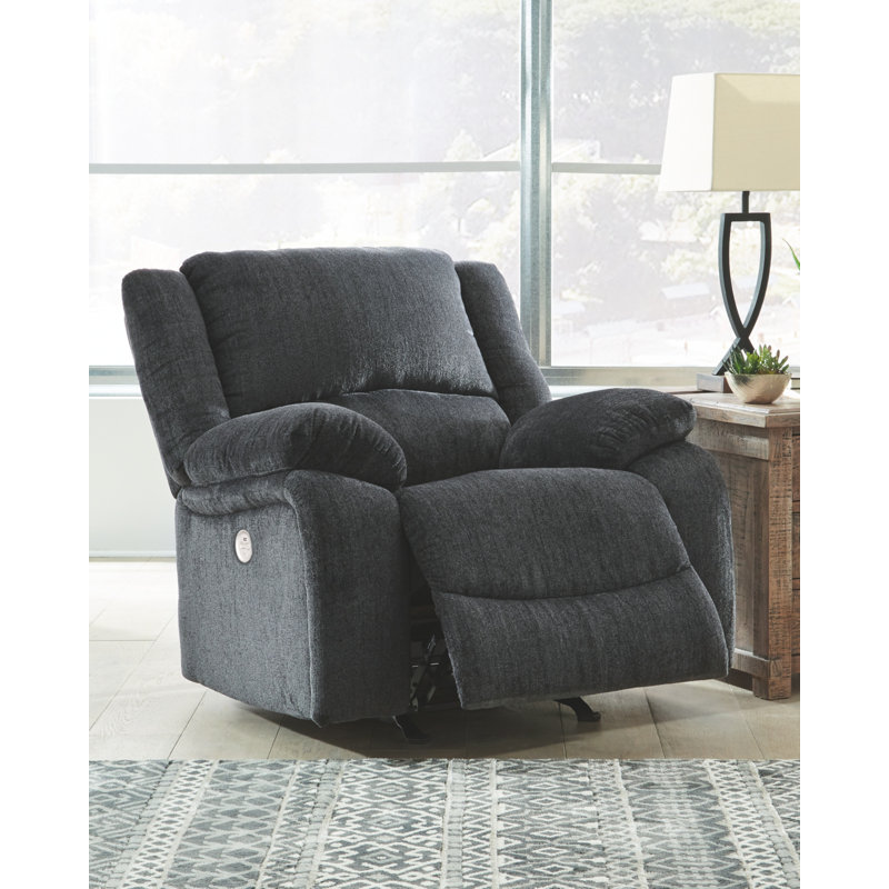 Dametris 42" Wide Rocker Standard Recliner, Gris foncé, Courant