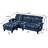 Marchel Upholstered L-Shaped Sectional with Ottoman Reversible-2102501041