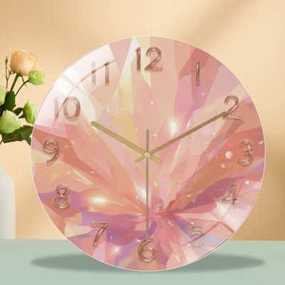 Horloge murale en verre 12 po