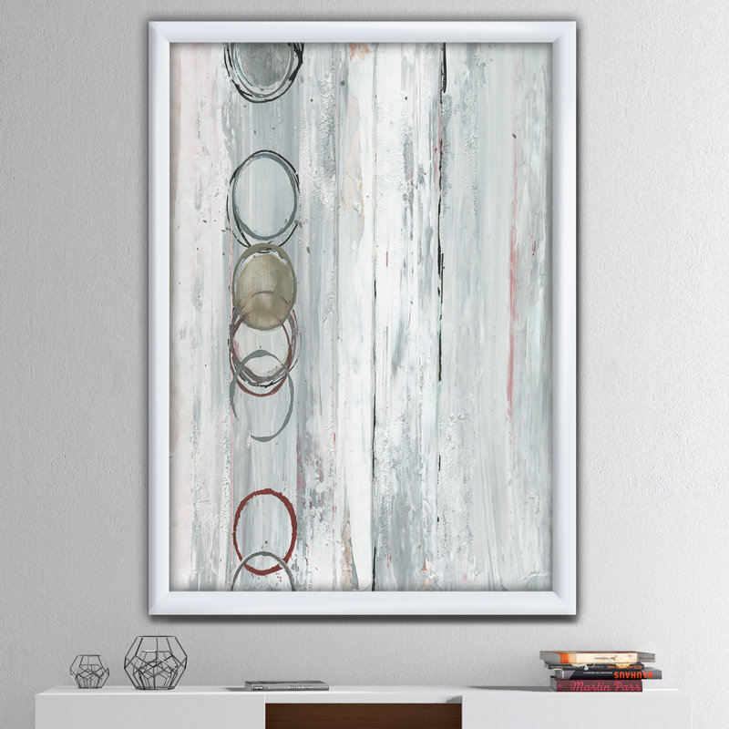 Syrah blanchie à la chaux - Reproduction de photo sur toile, Cadre blanc, H 40 po x l 30 po x P 1,5 po
