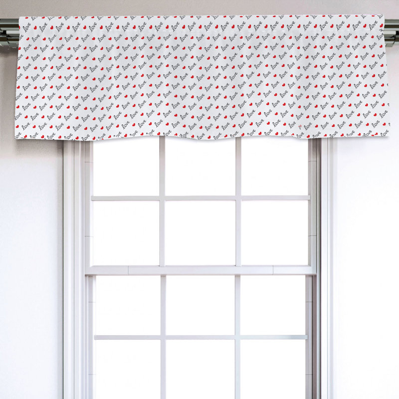 Sateen Ruffled Window Valance