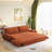 73.2" Queen Pull Out Sofa Bed,3-In-1 Convertible Sleeper Sofa,Multi-Functional Corduroy Loveseat Bed-2117587471
